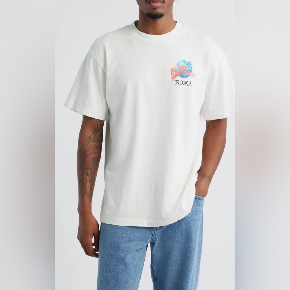 ID Supply Co Planet Hollywood Twin Cherub Cotton Graphic T-Shirt, NWT